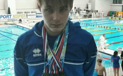 Miha Čujež uspešen na državnem prvenstvu v plavanju v Kopru